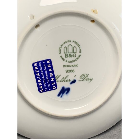 Bing & Grondahl Copenhagen Mothers Day 1986 Plate with Elephant Design 6 Inch Di - Picture 3 of 10